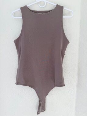 Calvin Klein Jeans Cotton Ribbed Bodysuit – Size L